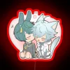 Vibrant Genshin Impact Chibi Xingyun Character Illuminated Neon Wall Sign Decor