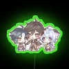 Genshin Impact fans Chibi Zhongshan Ganyu Xiao Neon Light Decor Sign