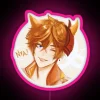 Genshin Impact Childe Nekomimi character inspired RGB LED neon canvas display
