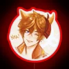 Genshin Impact's Childe Nekomimi character neon lit series display