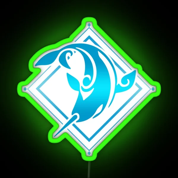 Genshin Impact Childe Tartaglia Hydro Emblem RGB Neon Sign