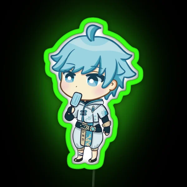 Genshin Impact Chongyun Chibi RGB Neon Sign