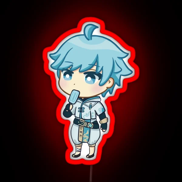 Genshin Impact Chongyun Chibi RGB Neon Sign