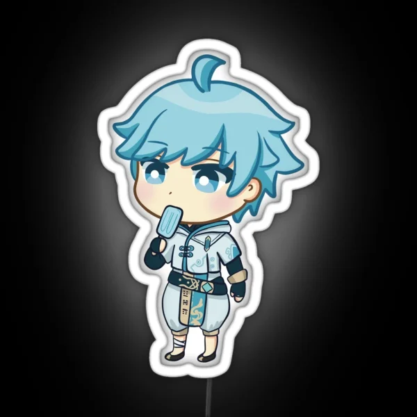 Genshin Impact Chongyun Chibi RGB Neon Sign