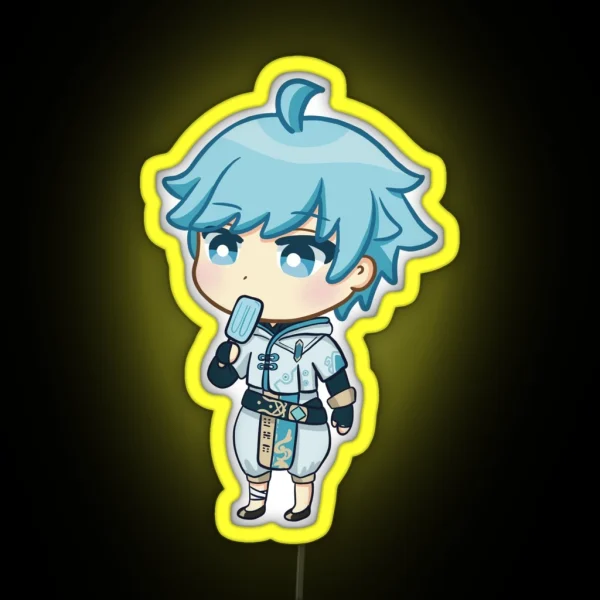 Genshin Impact Chongyun Chibi RGB Neon Sign