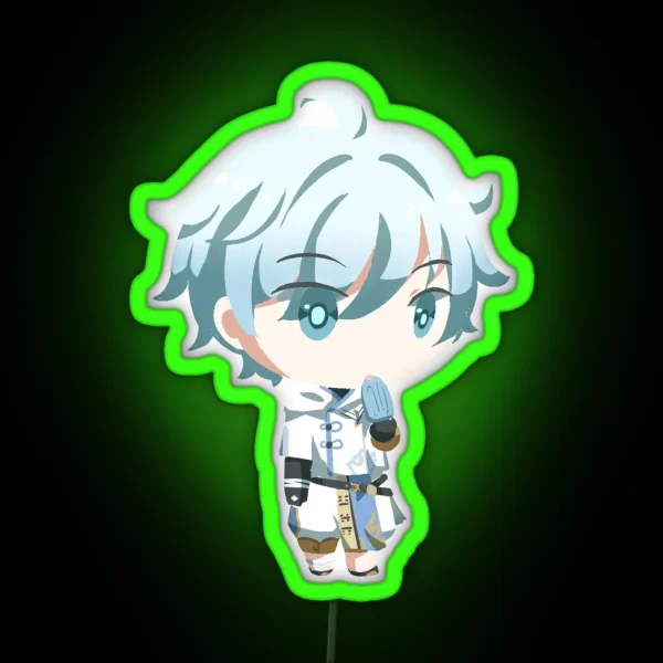 Genshin Impact Chongyun Chibi RGB Neon Sign