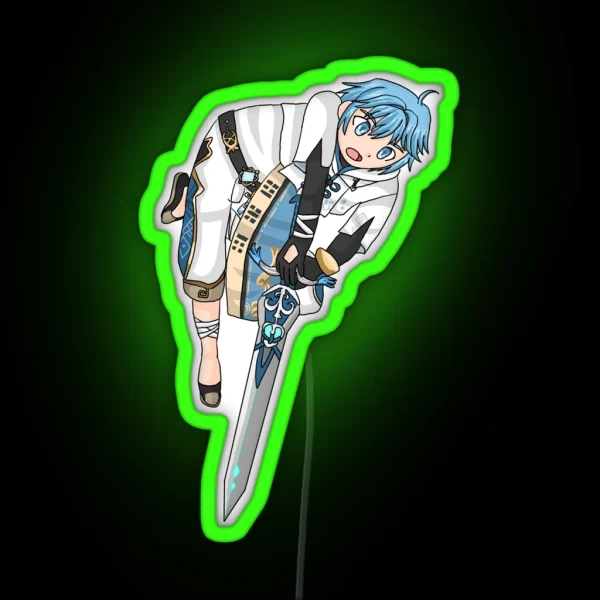 Genshin Impact Chongyun Full Body RGB Neon Sign