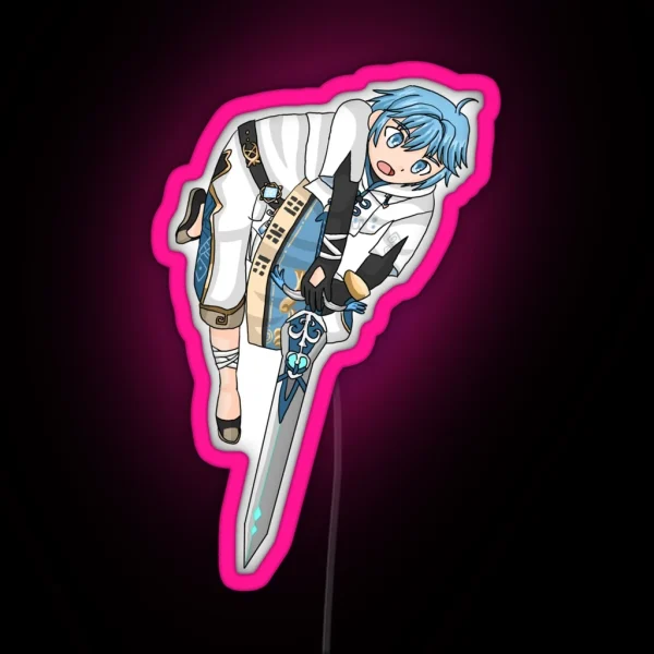 Genshin Impact Chongyun Full Body RGB Neon Sign