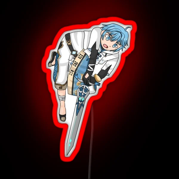 Genshin Impact Chongyun Full Body RGB Neon Sign
