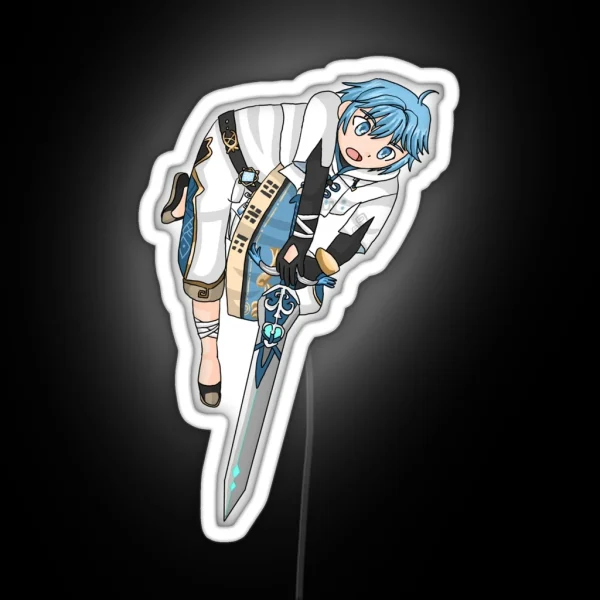 Genshin Impact Chongyun Full Body RGB Neon Sign