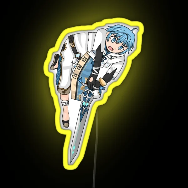 Genshin Impact Chongyun Full Body RGB Neon Sign