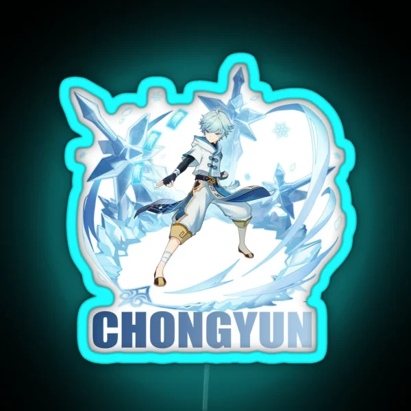 Genshin Impact Chongyun New Edition RGB Neon Sign