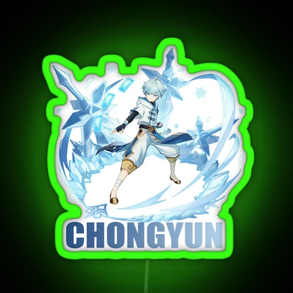 Genshin Impact Chongyun New Edition RGB Neon Sign