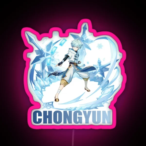 Genshin Impact Chongyun New Edition RGB Neon Sign