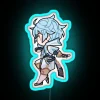 Vibrant Genshin Impact themed Chongyun RGB neon light decor sign.