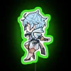 Vibrant Genshin Impact Chongyun Character LED Neon Sign for Gaming Rooms