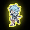 Genshin Impact Inspired Chongyun Character LED Neon Sign with Rainbow Lighting