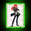 Genshin Impact Inspired Diluc Character Neon Sign with Vibrant RGB Lighting