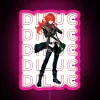 Genshin Impact Inspired Diluc Cosplay Decorative RGB Neon Sign Canvas Display