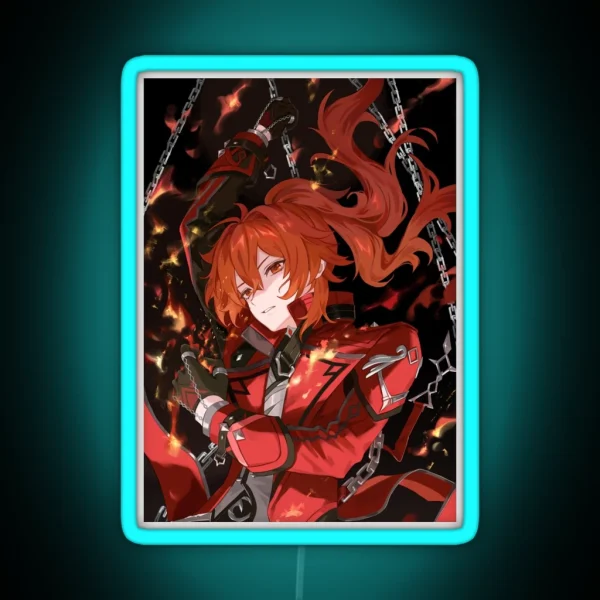 Genshin Impact Diluc Ragnvindr RGB Neon Sign