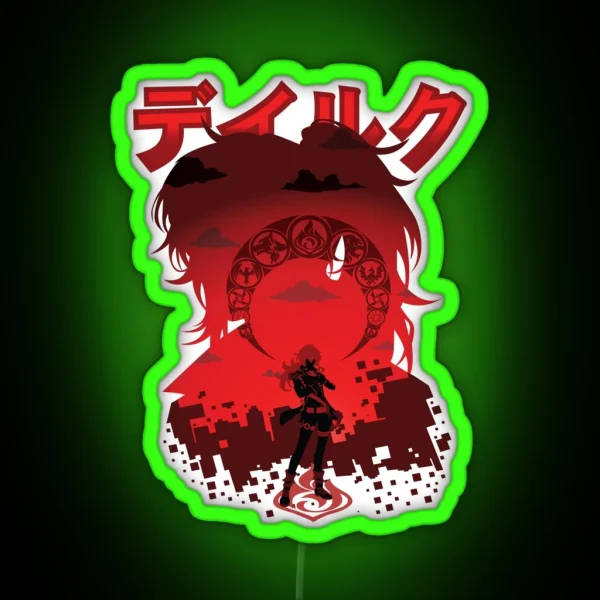 GENSHIN IMPACT DILUC RGB Neon Sign