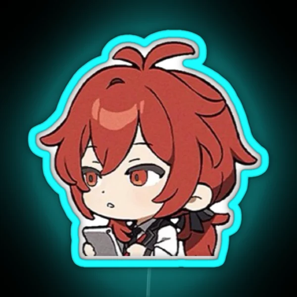 Genshin Impact Diluc RGB Neon Sign