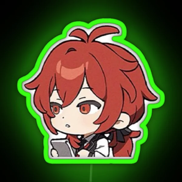 Genshin Impact Diluc RGB Neon Sign