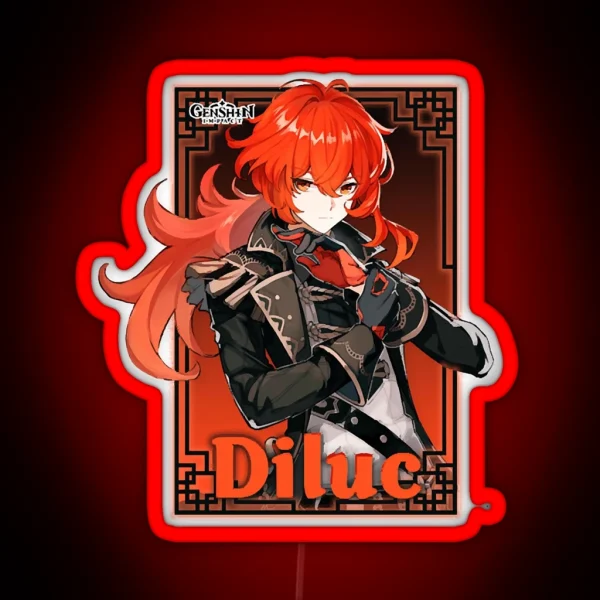 Genshin Impact Diluc RGB Neon Sign