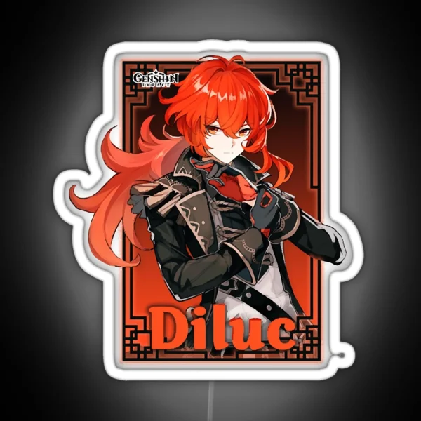 Genshin Impact Diluc RGB Neon Sign