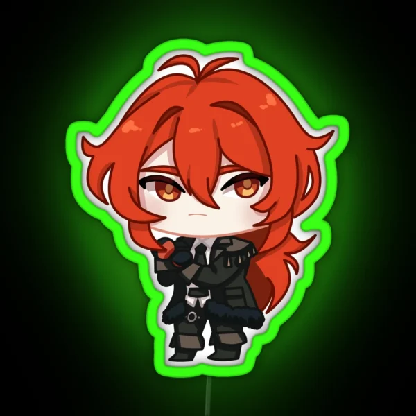 Genshin Impact Diluc RGB Neon Sign
