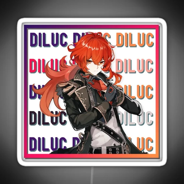 Genshin Impact Diluc RGB Neon Sign