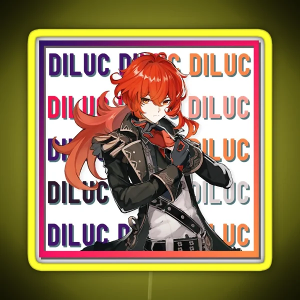 Genshin Impact Diluc RGB Neon Sign