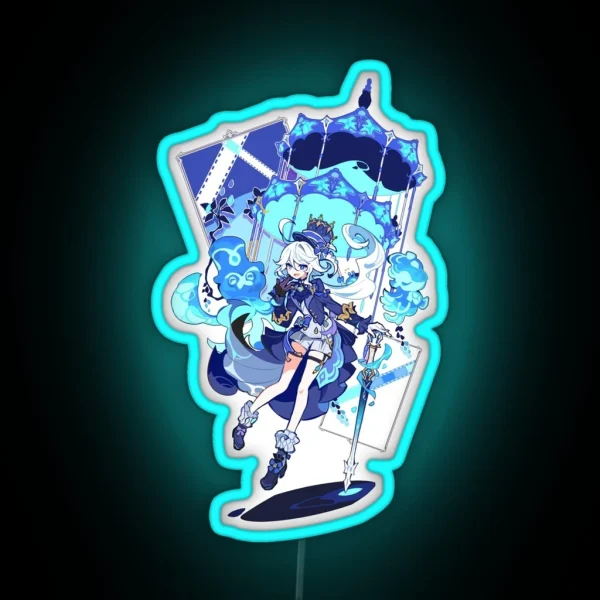 Genshin Impact Furina RGB Neon Sign