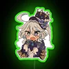 Genshin Impact Furina Inspired RGB Neon Light Decor Wall Art