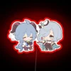 Genshin Impact Characters Ganyu and Shenhe with Floral Qingxin Glow