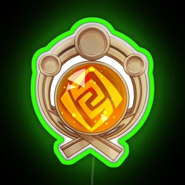 Genshin Impact Inazuma Geo Vision RGB Neon Sign