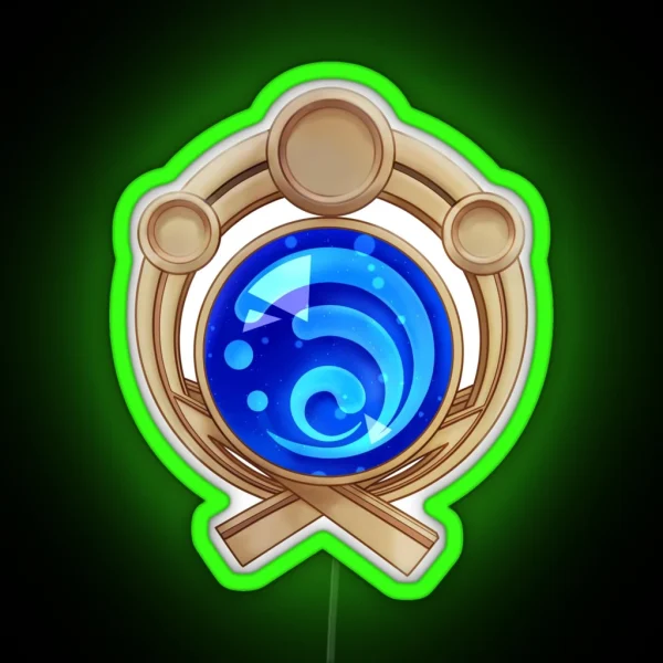 Genshin Impact Inazuma Hydro Vision RGB Neon Sign