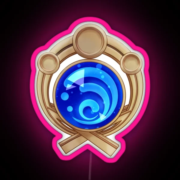 Genshin Impact Inazuma Hydro Vision RGB Neon Sign