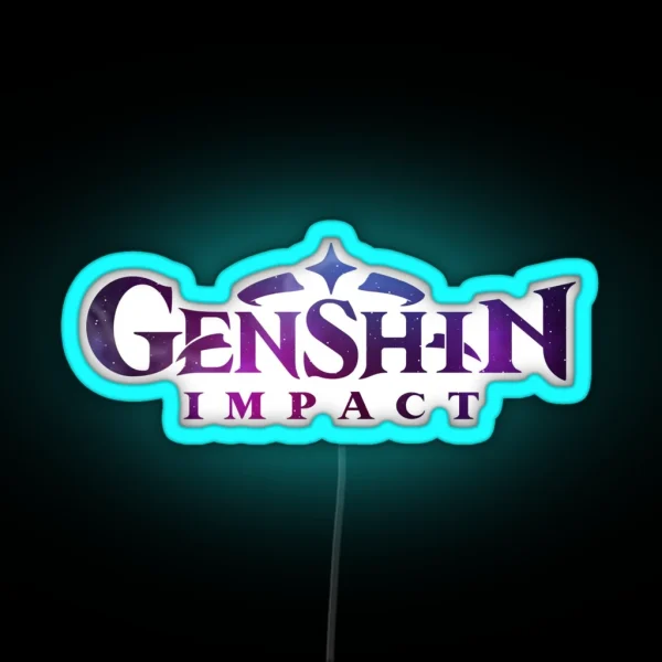 Genshin Impact Logo RGB Neon Sign