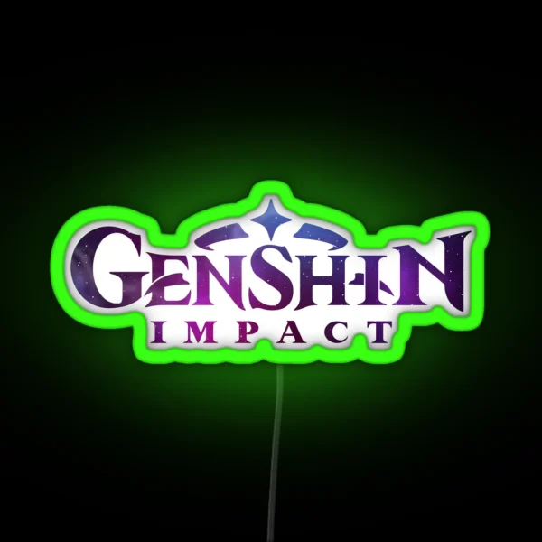 Genshin Impact Logo RGB Neon Sign