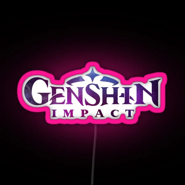Genshin Impact Logo RGB Neon Sign