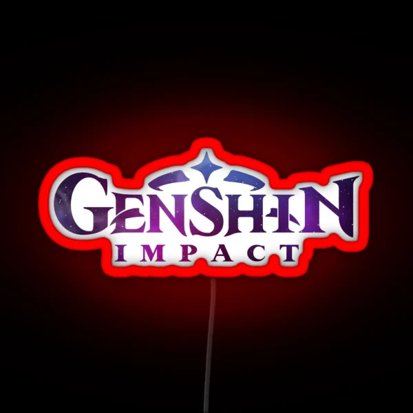 Genshin Impact Logo RGB Neon Sign