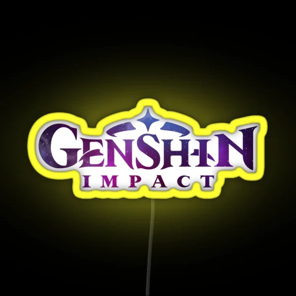 Genshin Impact Logo RGB Neon Sign