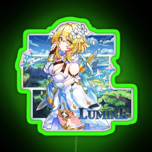 Genshin Impact Lumine RGB Neon Sign