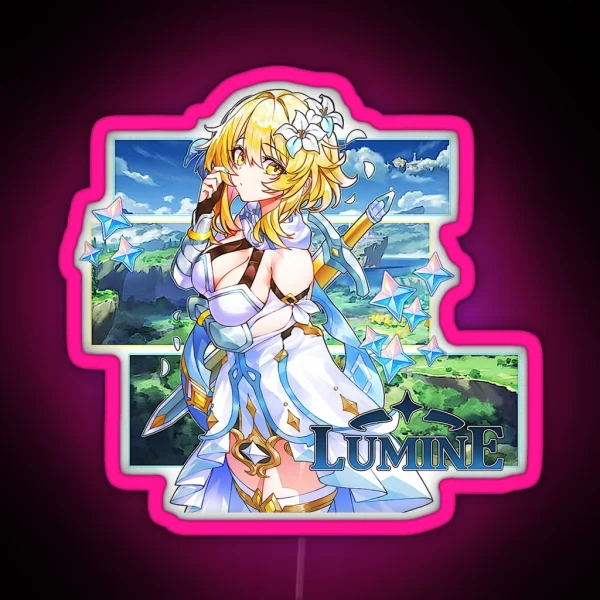Genshin Impact Lumine RGB Neon Sign