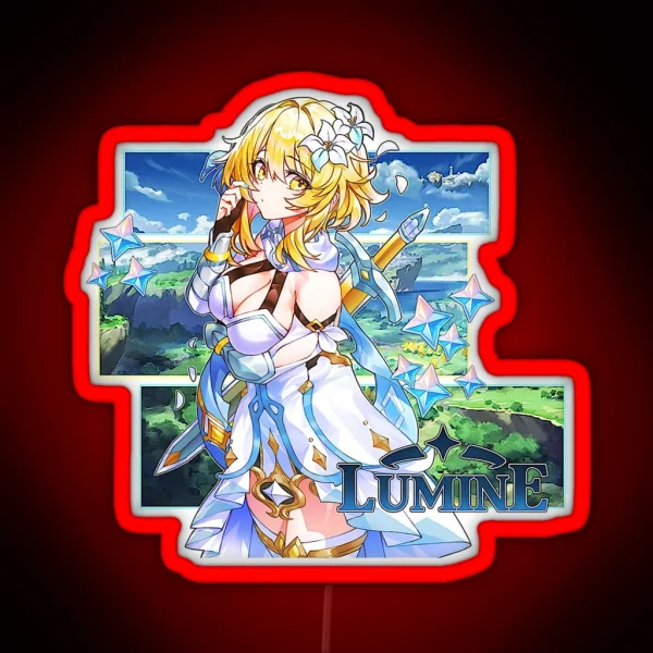 Genshin Impact Lumine RGB Neon Sign
