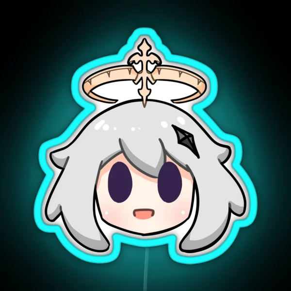 Genshin Impact Paimon Chibi Head RGB Neon Sign