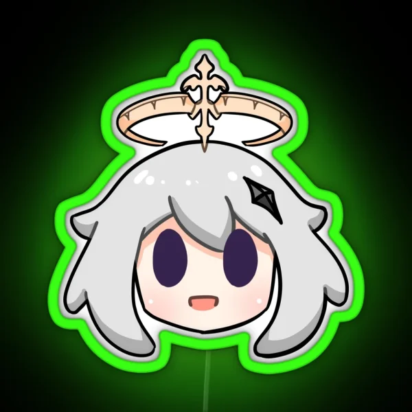 Genshin Impact Paimon Chibi Head RGB Neon Sign