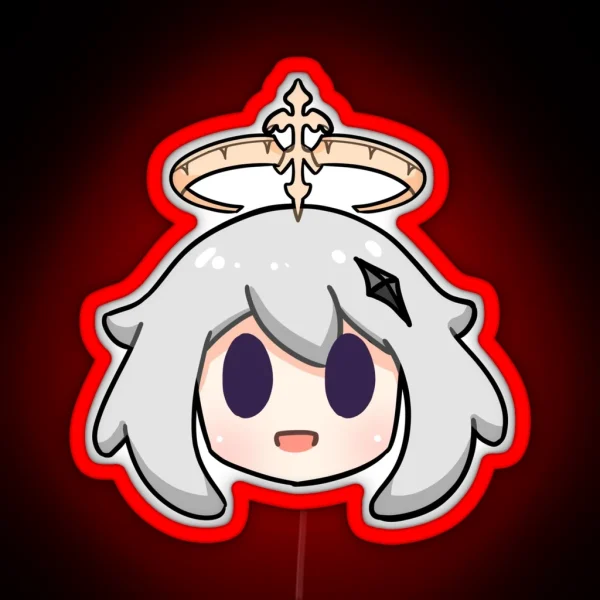 Genshin Impact Paimon Chibi Head RGB Neon Sign