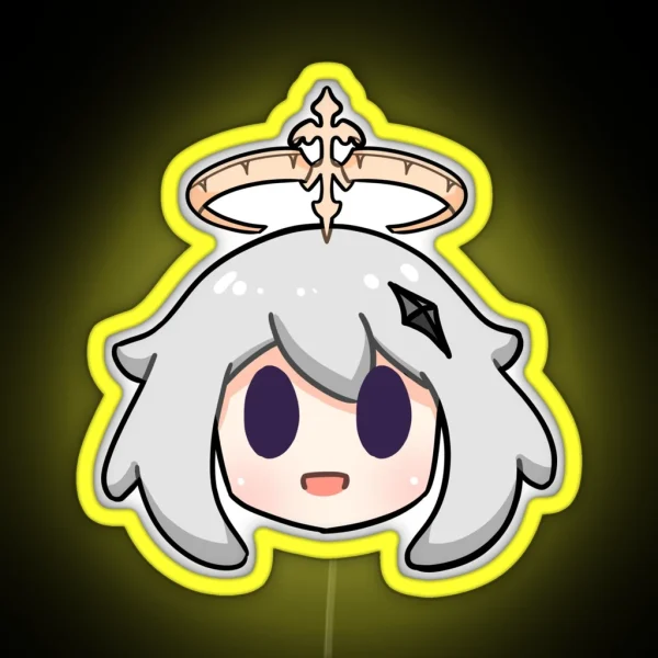 Genshin Impact Paimon Chibi Head RGB Neon Sign